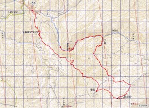 霊仙山軌跡図