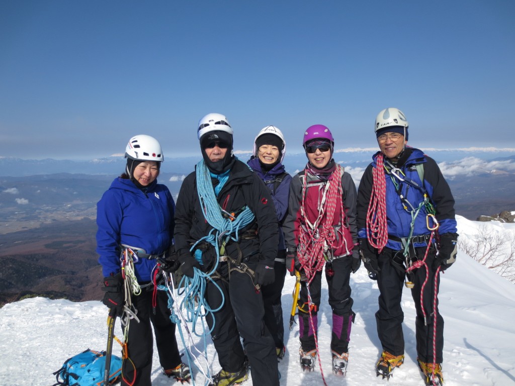 阿弥陀岳頂上集合写真