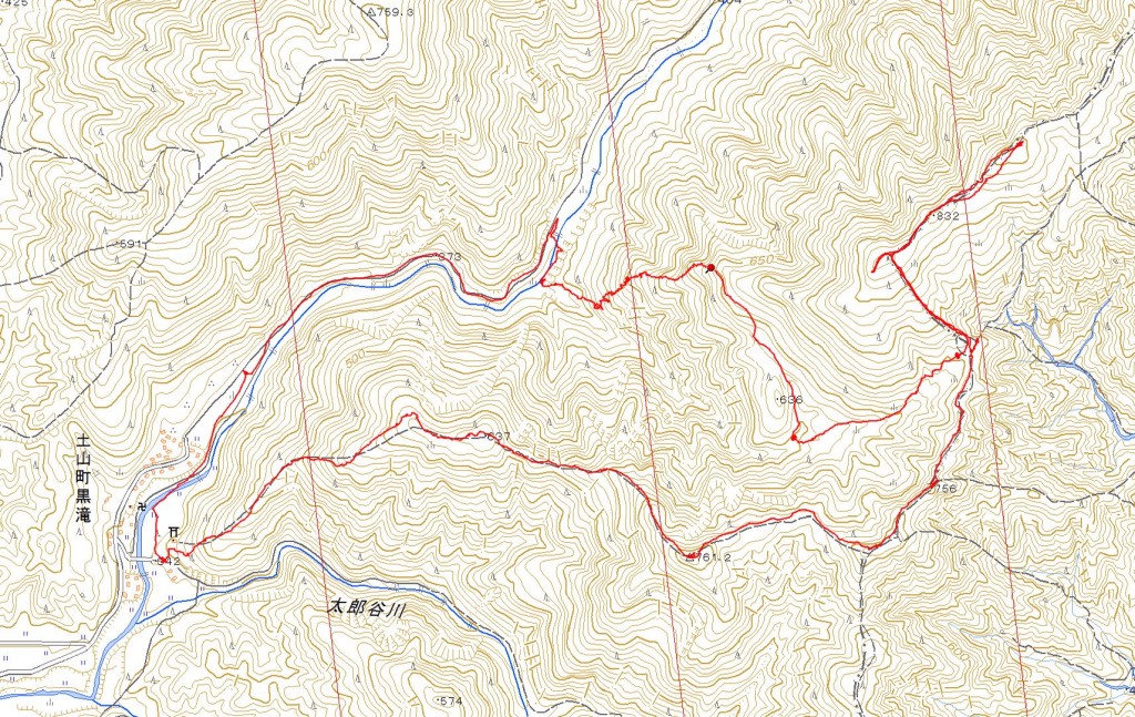 御所平-ベンケイ周回軌跡図