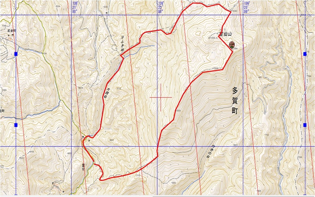 地図_霊仙山_160327