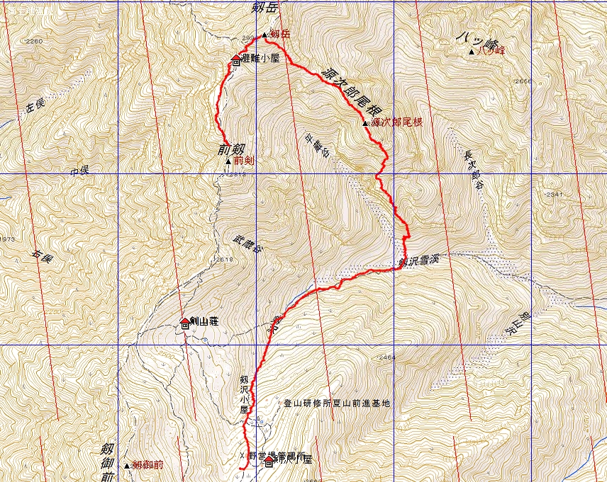 劔岳1MAP